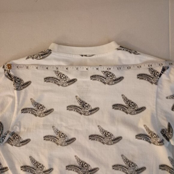 Ya.Seat.Custom Cotton Long Sleeve Tee White Motorcycle Seat Print Boy’s S EUC - Picture 9 of 14